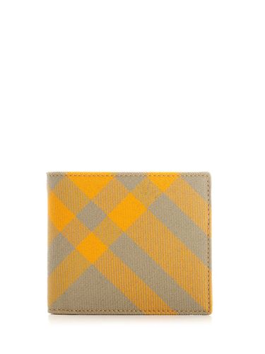 Burberry Wool And Leather Wallet - Burberry - Modalova