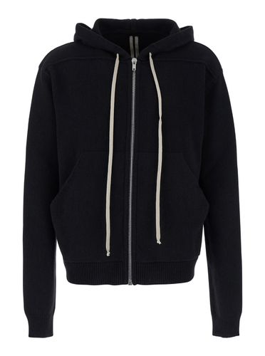 Hoodie With Oversized Drawstring In Knit Mab - Rick Owens - Modalova