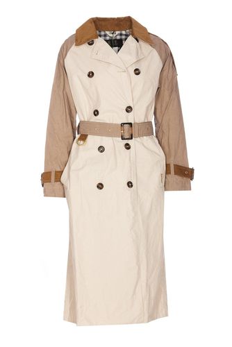 Panelled Double-breasted Belted Coat - Barbour - Modalova