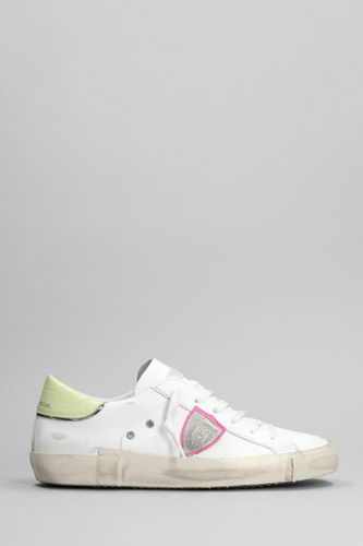Prsx Low Sneakers In White Leather - Philippe Model - Modalova