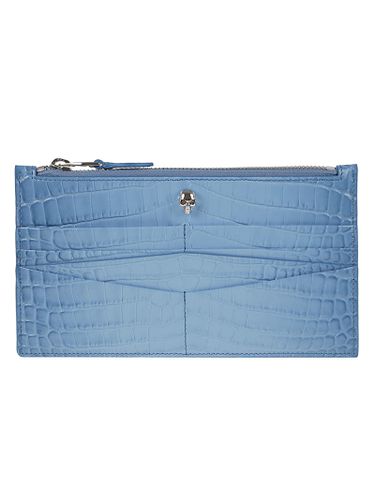 Embossed Zipped Wallet - Alexander McQueen - Modalova