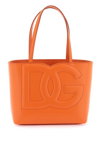 Dg Leather Shopping Bag - Dolce & Gabbana - Modalova