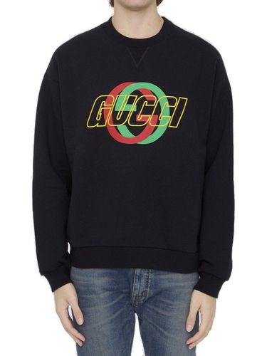 Logo Printed Crewneck Sweatshirt - Gucci - Modalova