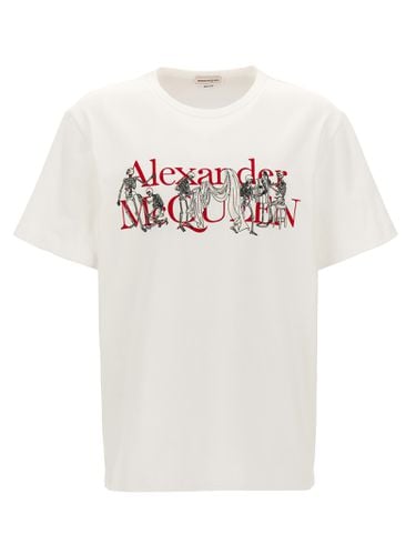 Embroidery Logo Print T-shirt - Alexander McQueen - Modalova