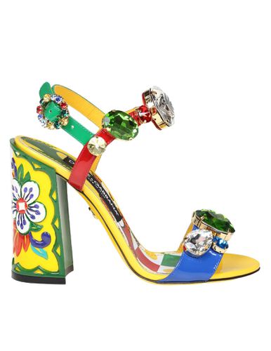 Keira Sandal With Applied Stones - Dolce & Gabbana - Modalova