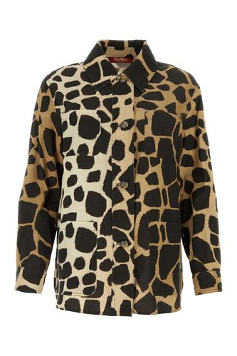 Printed Cotton Blend Tesoro Shirt - Max Mara Studio - Modalova