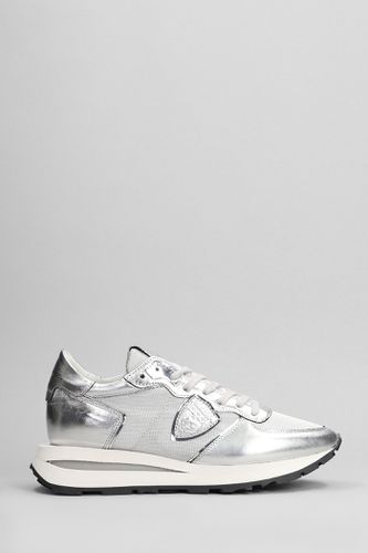 Tropez Sneakers In Leather And Fabric - Philippe Model - Modalova