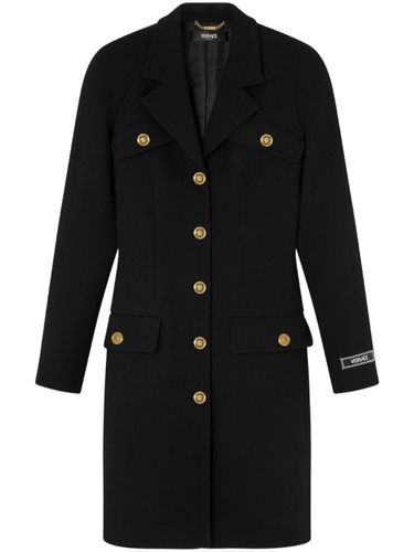 Virgin Wool Blend Coat - Versace - Modalova