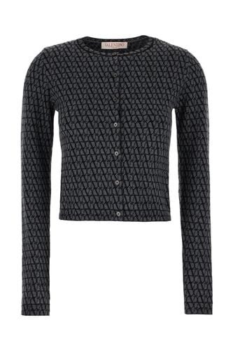 Embroidered Wool Cardigan - Valentino Garavani - Modalova