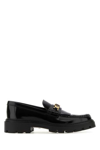 Tod's Black Leather Loafers - Tod's - Modalova