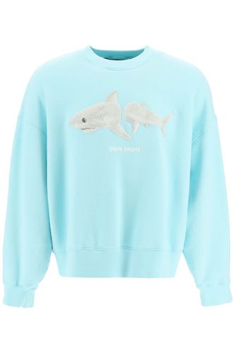 Shark Crewneck Sweatshirt - Palm Angels - Modalova