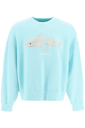 Shark Crewneck Sweatshirt - Palm Angels - Modalova