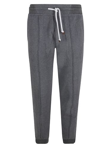 Elastic Drawstring Waist Rib Track Pants - Brunello Cucinelli - Modalova