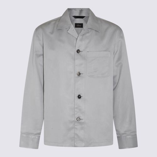 Brioni Light Blue Silk Shirt - Brioni - Modalova