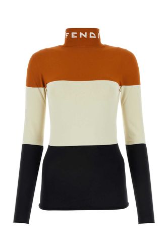 Multicolor Viscose Blend Sweater - Fendi - Modalova