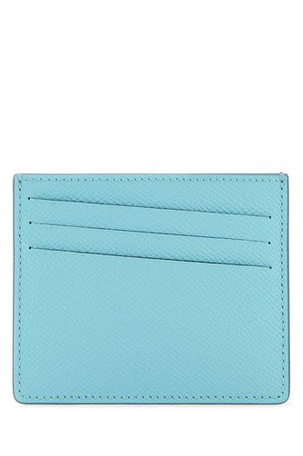 Light-blue Leather Four Stitches Cardholder - Maison Margiela - Modalova