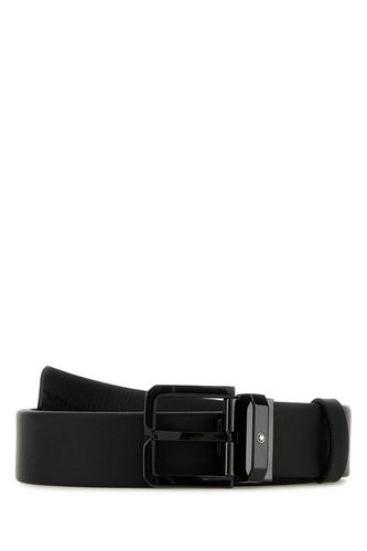 Montblanc Black Leather Belt - Montblanc - Modalova