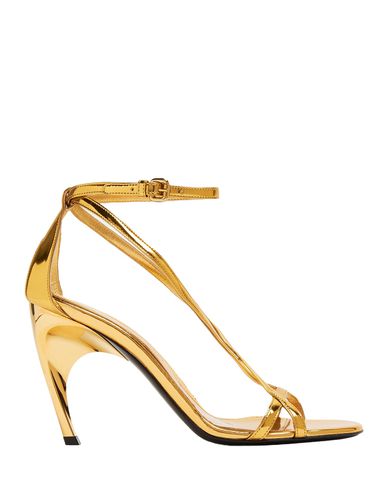 Armadillo Metallic Leather Sandals - Alexander McQueen - Modalova