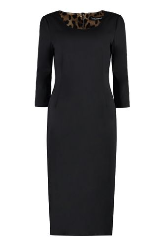 Virgin Wool Midi Dress - Dolce & Gabbana - Modalova