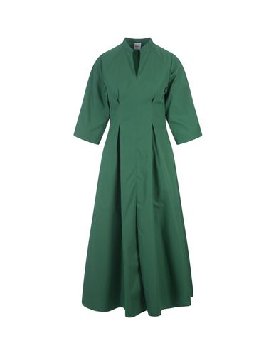 Linen Midi Dress With V-neckline - Aspesi - Modalova