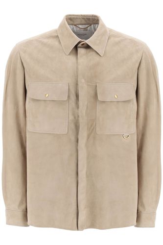 Agnona Suede Overshirt - Agnona - Modalova