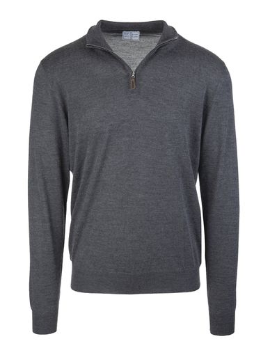 Half-zip Favonio Pullover In Silk And Cashmere - Fedeli - Modalova