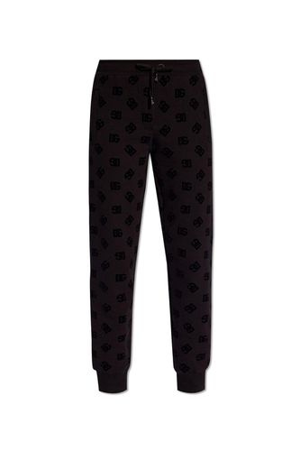 Monogram Jacquard Sweatpants - Dolce & Gabbana - Modalova