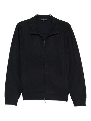 Cotton Blend Zipped Sweatshirt - Emporio Armani - Modalova