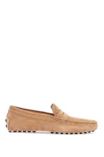 Bisquit Leather Moccasin With Rubber Sole - Tod's - Modalova