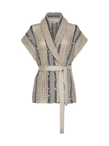 Sequin Embellished Chunky Knit Vest - Brunello Cucinelli - Modalova