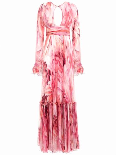 Roberto Cavalli Plumage Silk Dress - Roberto Cavalli - Modalova