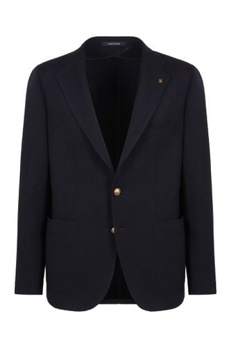 Single-breasted Wool Jacket - Tagliatore - Modalova