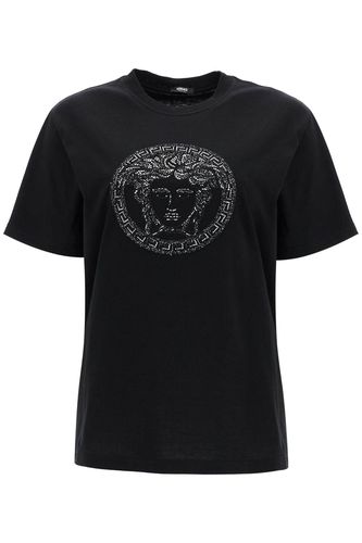 Versace Medusa Embroidered T-shirt - Versace - Modalova