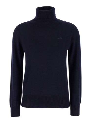 A. P.C. High Neck Sweater With Logo Embroidery - A.P.C. - Modalova