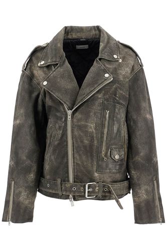 Lees Faux Leather Biker Jacket With - Haikure - Modalova