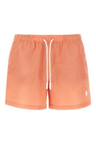 Peach Polyester Swimming Shorts - Marcelo Burlon - Modalova