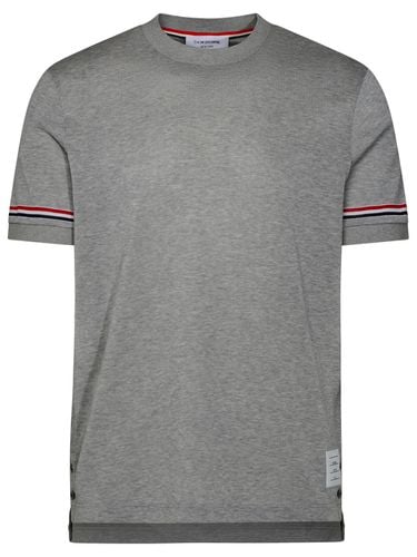 Thom Browne Gray Cotton T-shirt - Thom Browne - Modalova