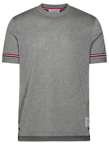 Thom Browne Gray Cotton T-shirt - Thom Browne - Modalova