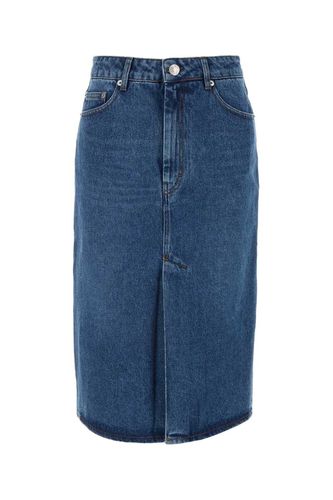 Paris Falda Denim Midi Skirt - Ami Alexandre Mattiussi - Modalova