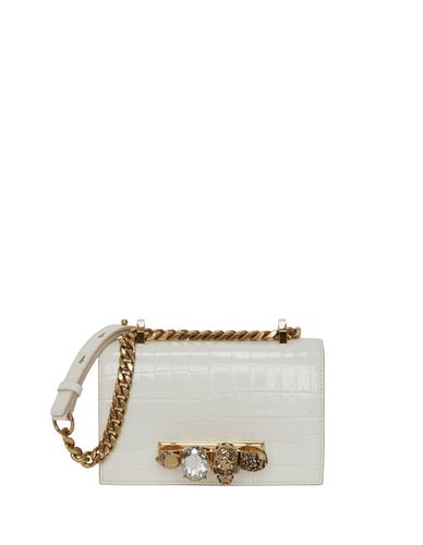 Dark Ivory Mini Jewelled Satchel - Alexander McQueen - Modalova