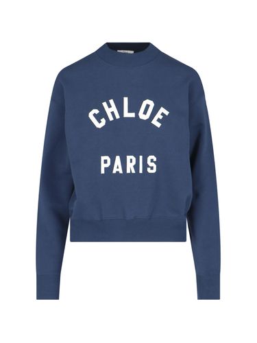 Chloé paris Crew Neck Sweatshirt - Chloé - Modalova