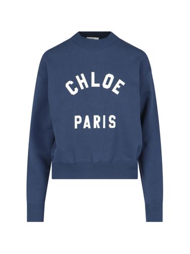 Chloé paris Crew Neck Sweatshirt - Chloé - Modalova