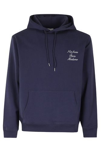 Le Hoodie Slogan Calligraphy - Drôle de Monsieur - Modalova