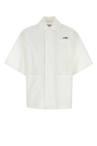 White Cotton Oversize Shirt - Off-White - Modalova