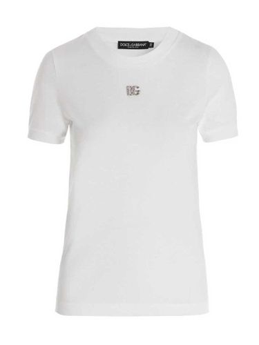 Metallic Logo T-shirt - Dolce & Gabbana - Modalova