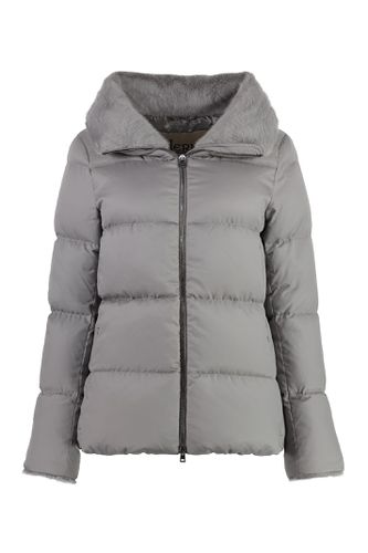 Herno Faux Fur Collar Down Jacket - Herno - Modalova