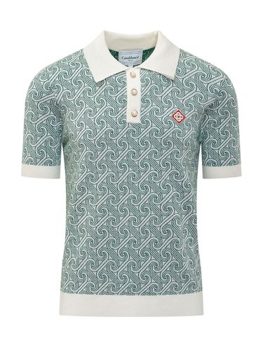 Column Jacquard Monogram Polo Shirt - Casablanca - Modalova