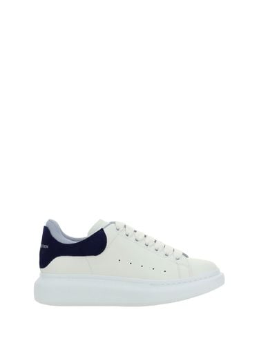 Oversize Sneakers With Blue Suede Heel Tab - Alexander McQueen - Modalova