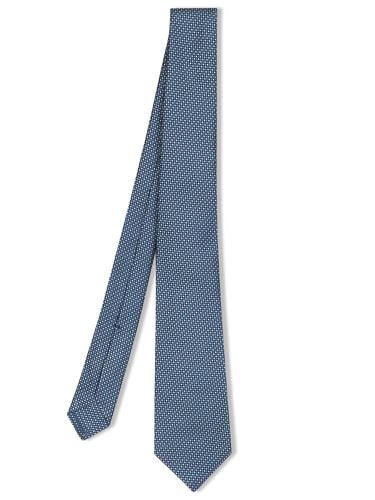 Kiton Micro Pattern Tie Beige/blue - Kiton - Modalova