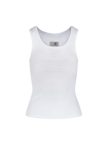 MM6 Maison Margiela Top Tank Logo - MM6 Maison Margiela - Modalova